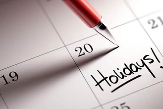 public holidays 2025