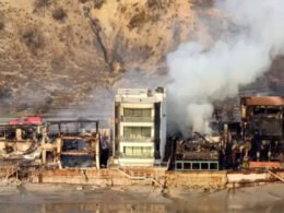 Mansion survives Los Angeles wildfire