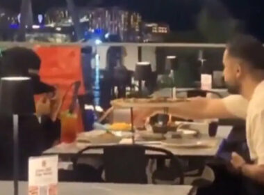 mocking woman hijab Dubai