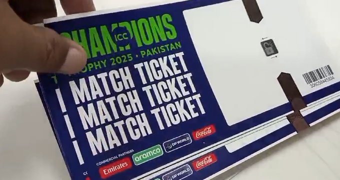 Champions trophy tickets locations Karachi