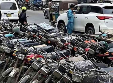 Karachi charged parking