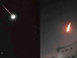 Meteor sighting eclipses