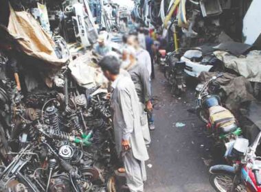 Karachi illegal vehicle parts