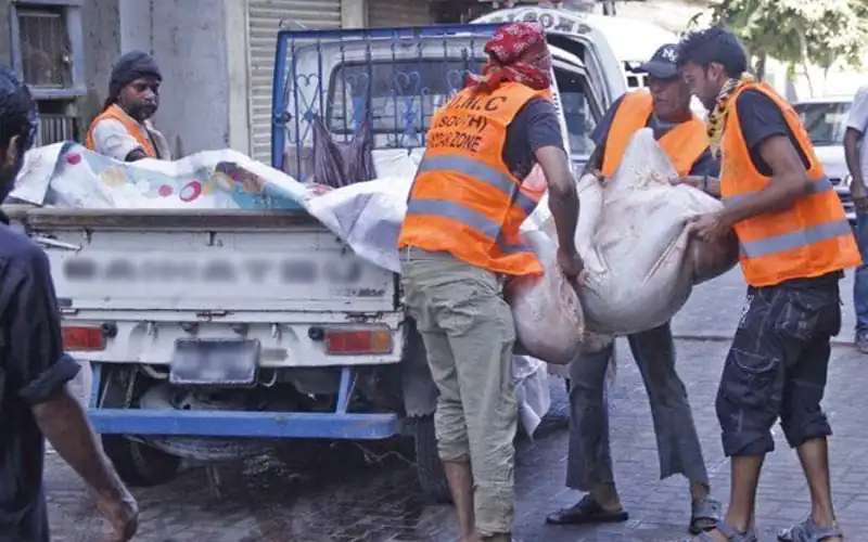 Eid-ul-Adha garbage collection Karachi