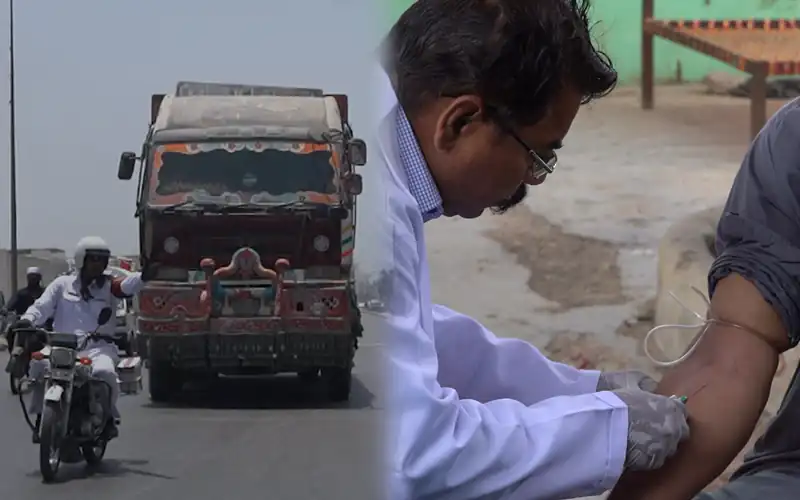 Karachi heavy vehicle dope tests