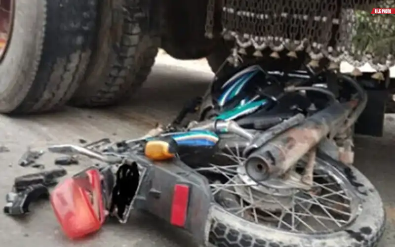 motorcycle accident in Baldia Raees Goth