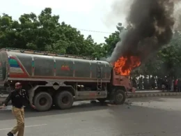 Water tanker accident karachi
