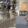damaged roads Karachi