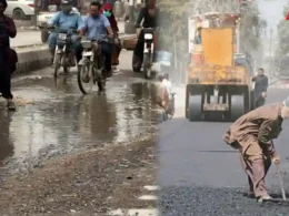 damaged roads Karachi
