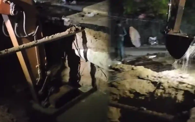 Karachi sewer line repair