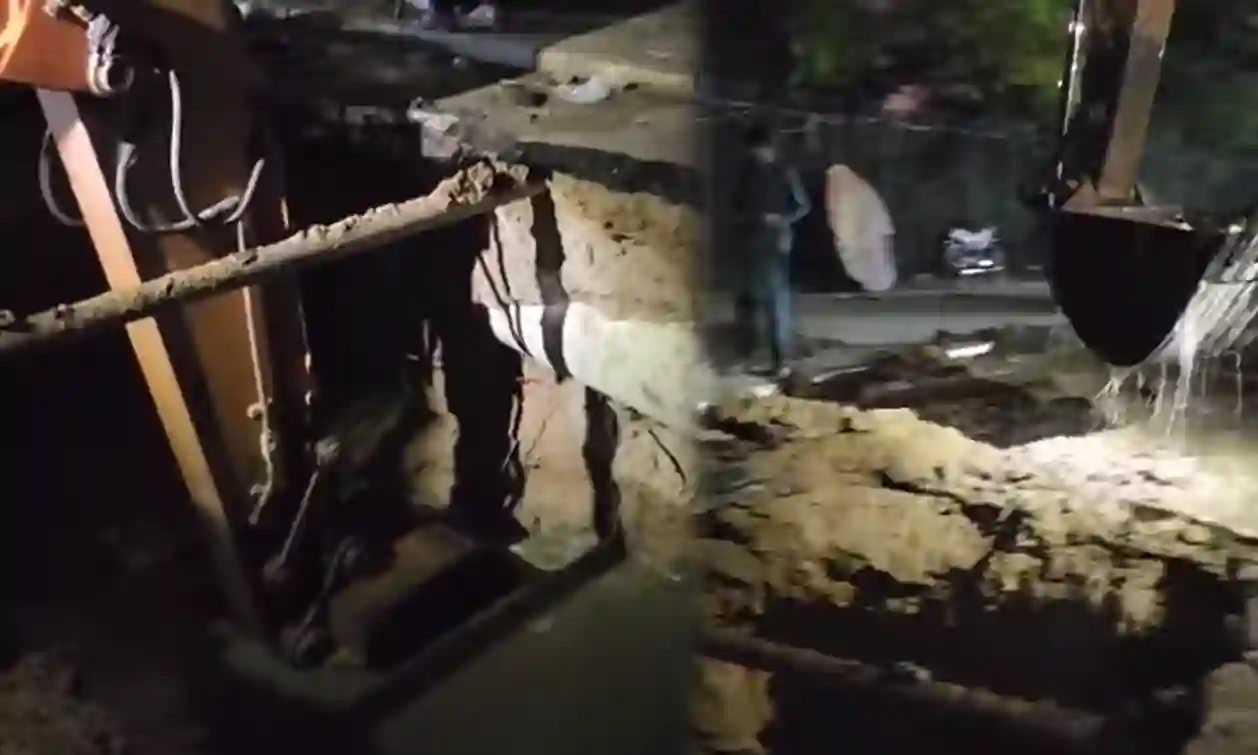 Karachi sewer line repair