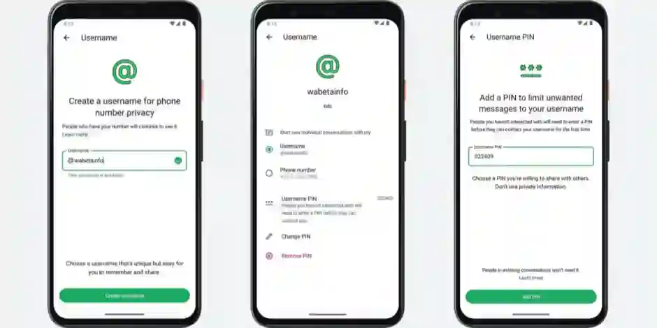 WhatsApp username feature