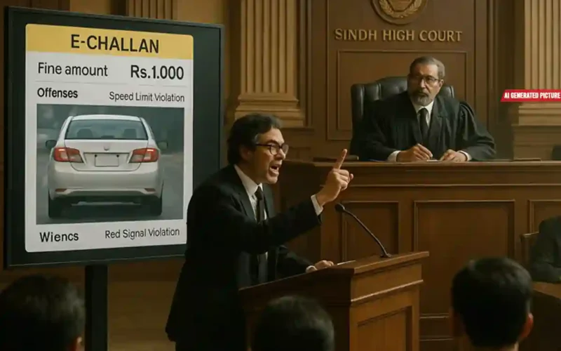 Karachi e-challan system challenge