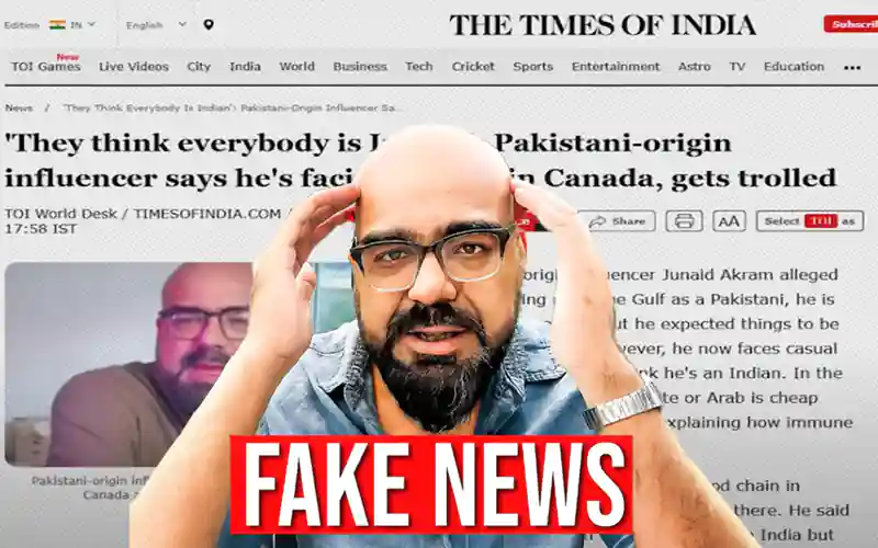 Junaid Akram Indian media fake news