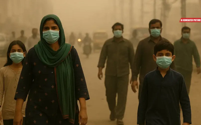 Karachi air pollution levels