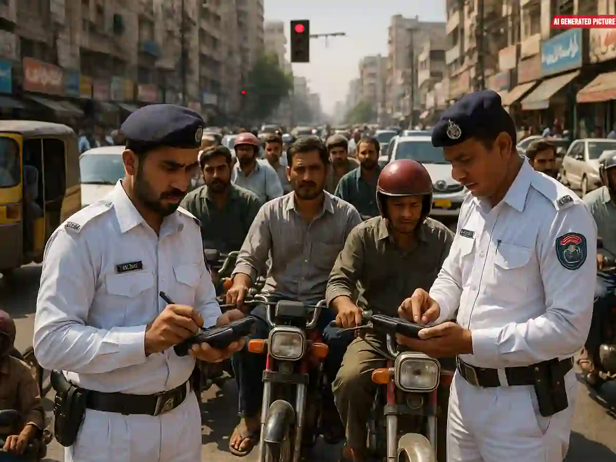 Karachi traffic challans 2025