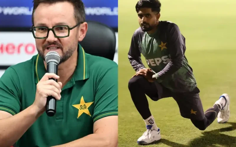 Mike Hesson and Babar Azam