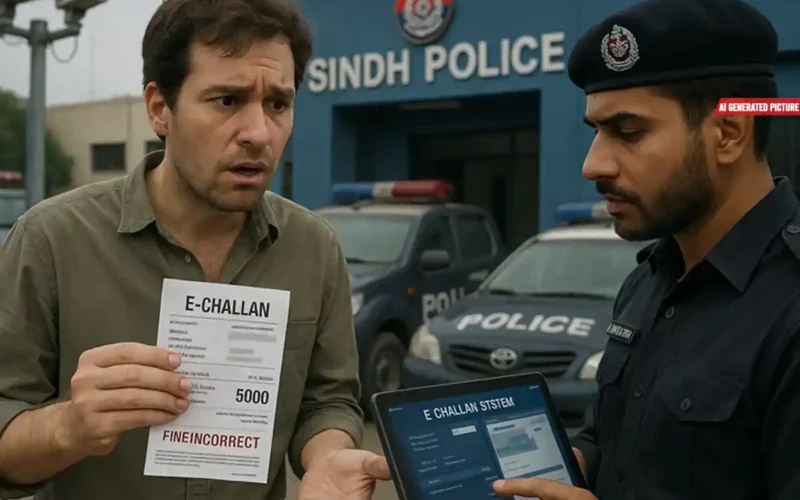 e-challan system errors Karachi