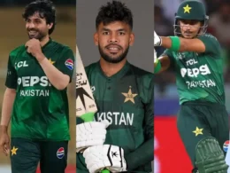 Abrar Ahmed, Usman Khan and Saim Ayub in BPL