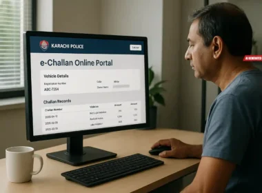 Karachi e-challan checking