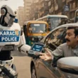 Karachi traffic robot e-challan