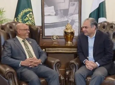 Mohsin Naqvi meets Sri Lankan High Commissioner