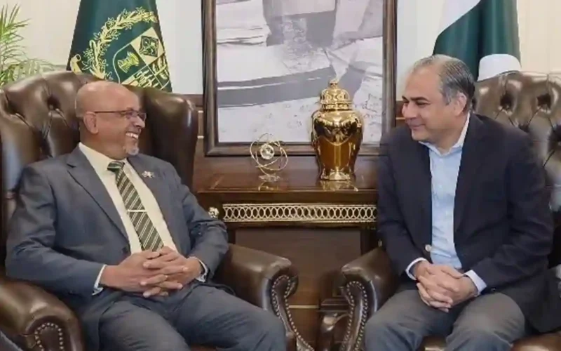 Mohsin Naqvi meets Sri Lankan High Commissioner