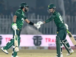 Babar Azam and Saim Ayub