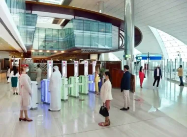 Pakistani travelers at Dubai Airport 2025