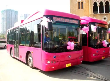 Karachi Pink Bus route