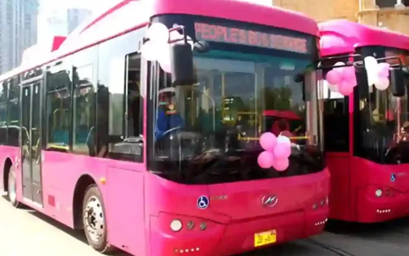 Karachi Pink Bus route