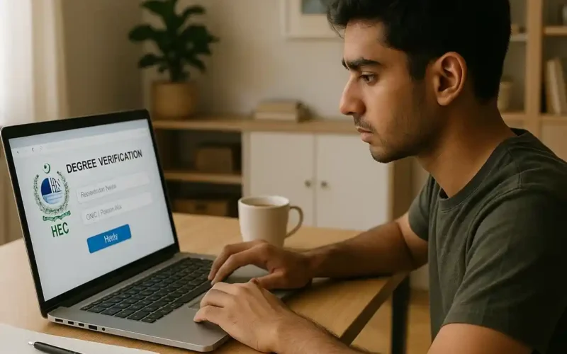 HEC online degree verification Pakistan