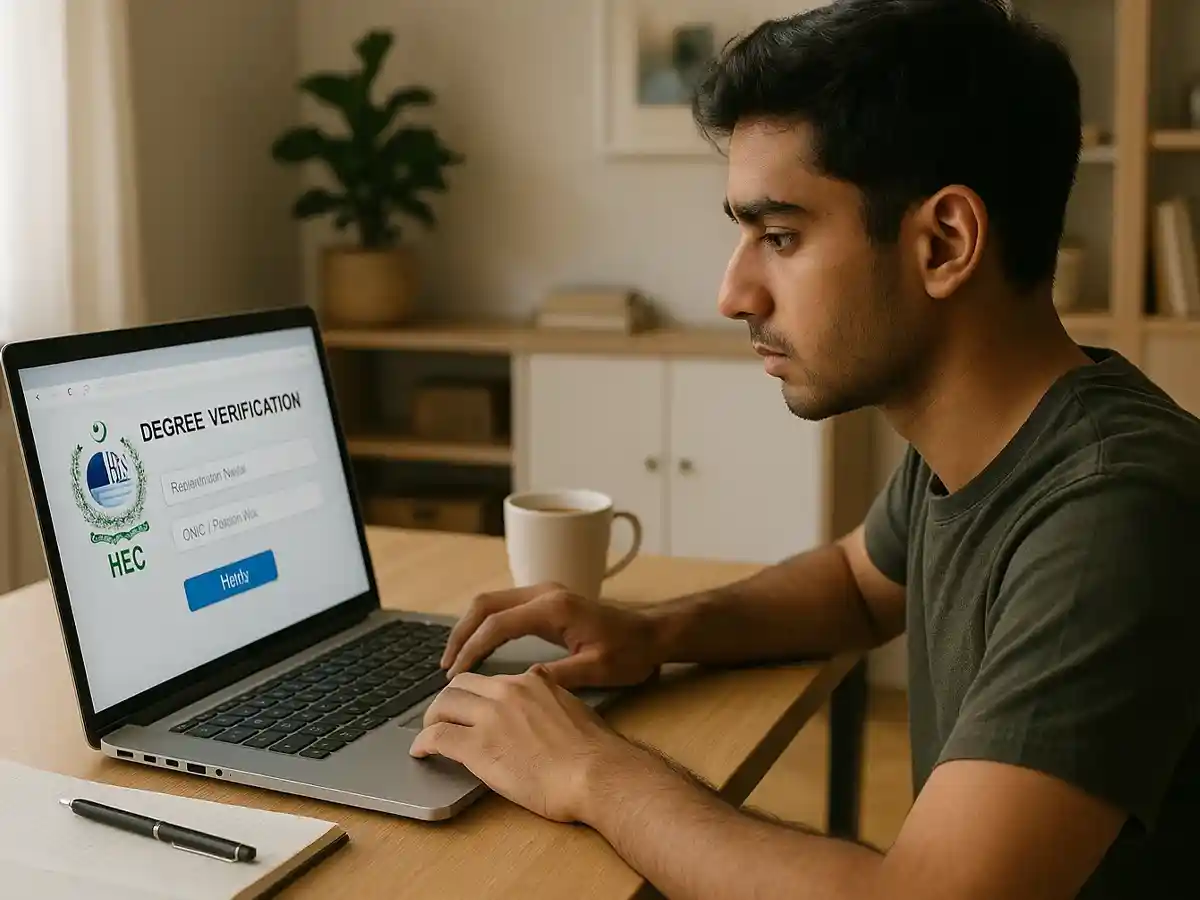 HEC online degree verification Pakistan