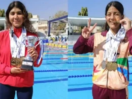 National Games swimming medals