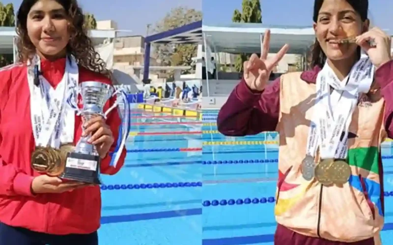 National Games swimming medals