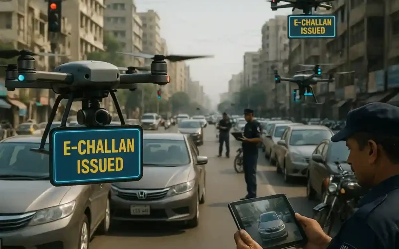 No-parking E-Challan Karachi