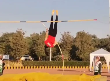 Noreen Hussain pole vault gold National Games 2025
