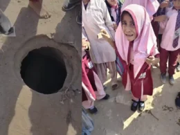 Karachi open manhole
