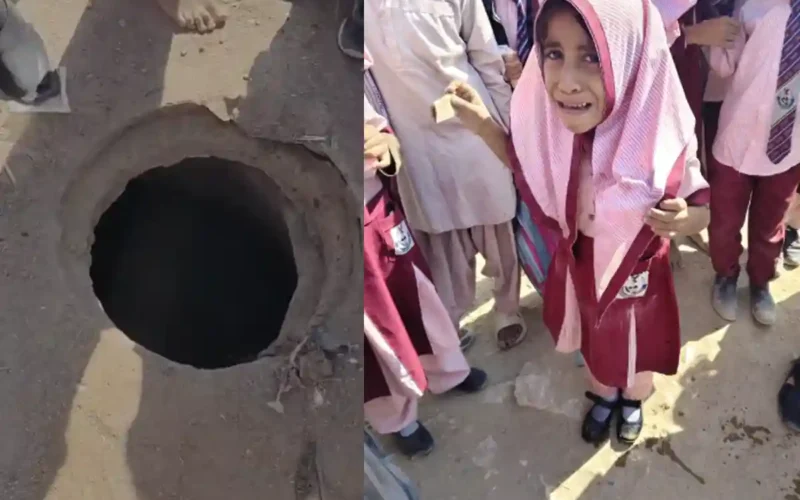Karachi open manhole