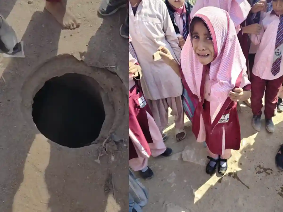 Karachi open manhole