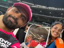 Babar selfie with Indian fan