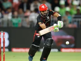 Mohammad Riwan retired out