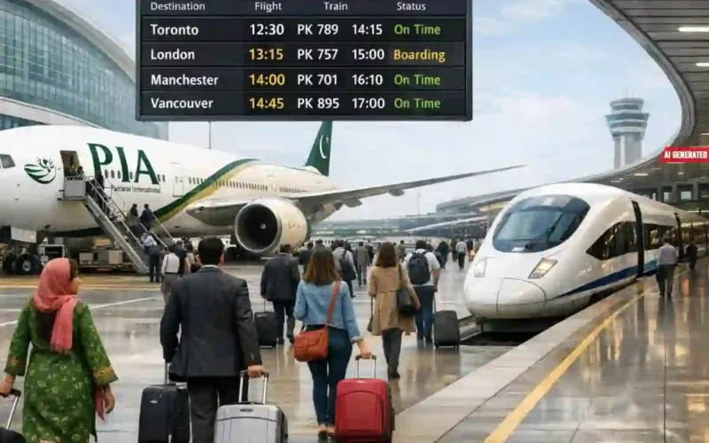 PIA Air to Rail service Canada uk