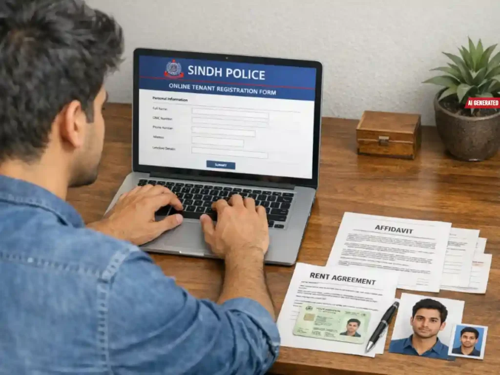 online tenant registration Sindh Police