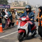 scooter riding training for women in Karachi