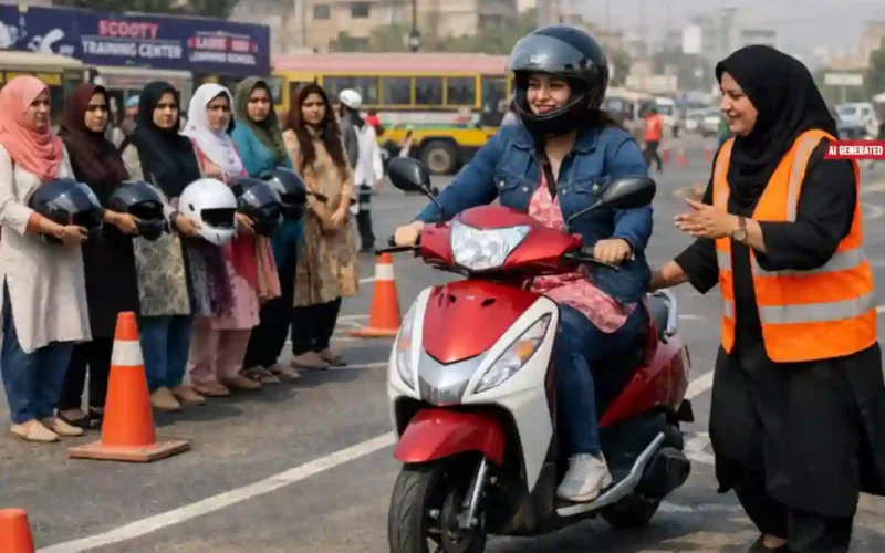 scooter riding training for women in Karachi