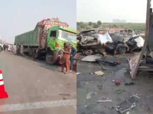 Karachi Super Highway traffic accident