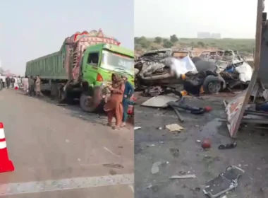 Karachi Super Highway traffic accident