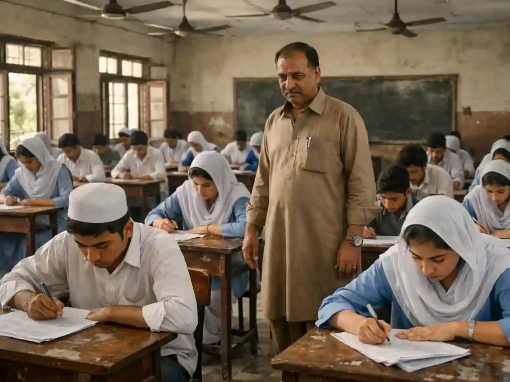 Sindh exam watermark system