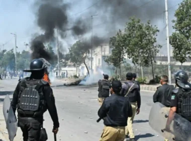 US Marine firing Karachi consulate protest